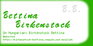 bettina birkenstock business card